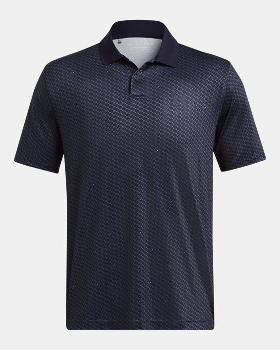 Men's UA Matchplay Printed Polo in Blue image number 3